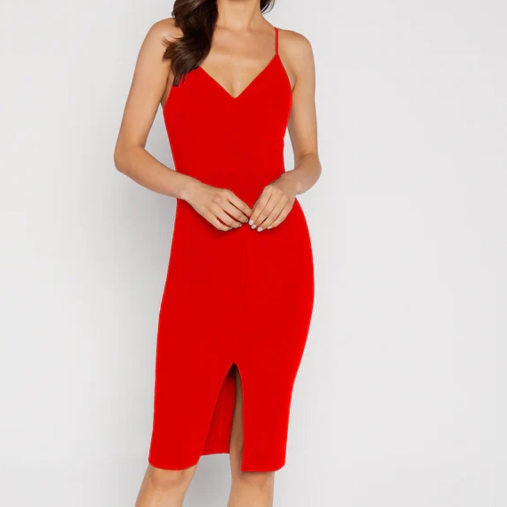 NWT LIKELY BROOKLYN RED DRESS SIZE 00